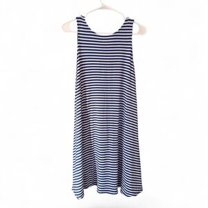Striped Tank Swing Dress - Navy and White old navy medium